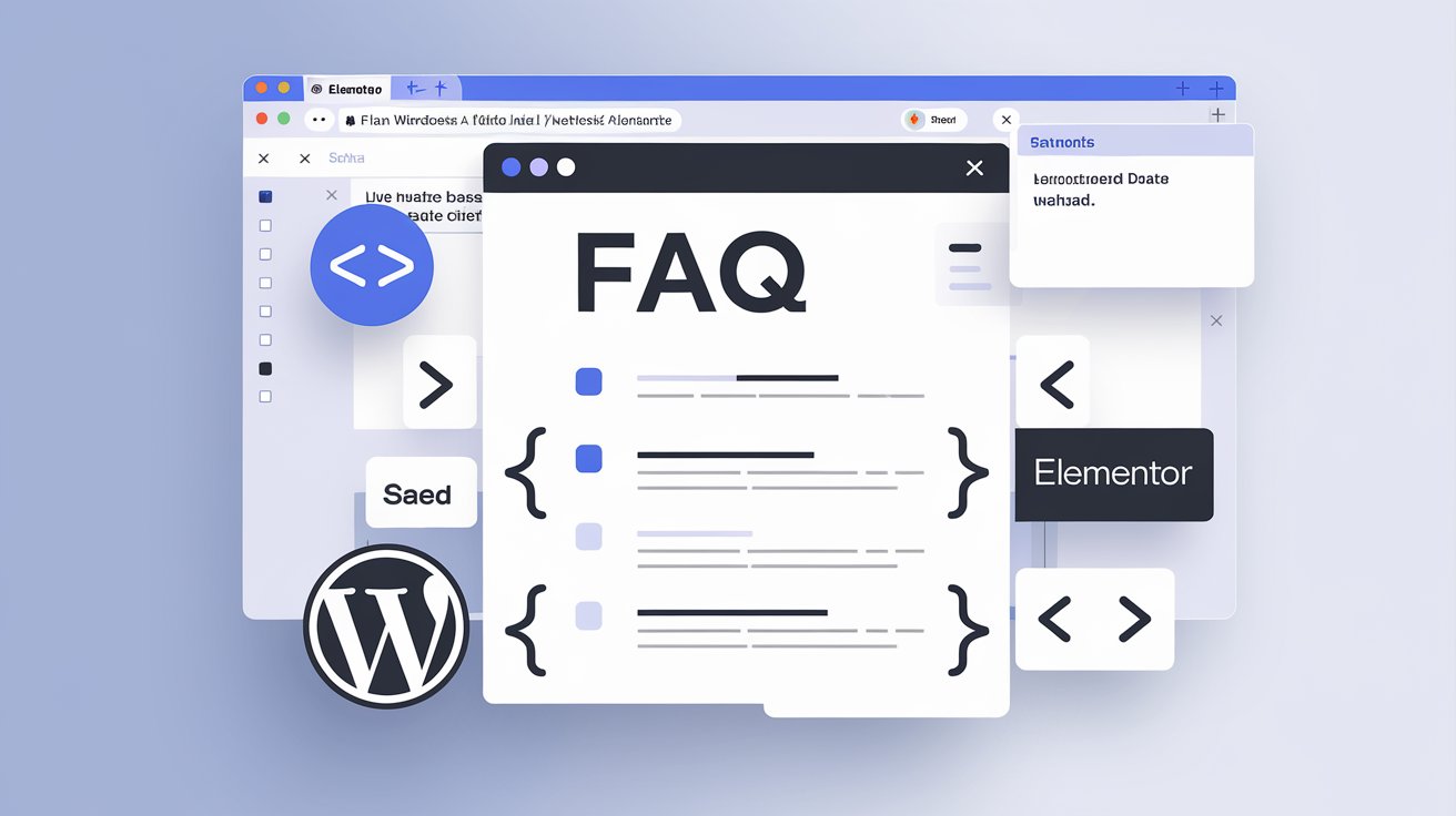 how to add faq schema in wordpress elementor​