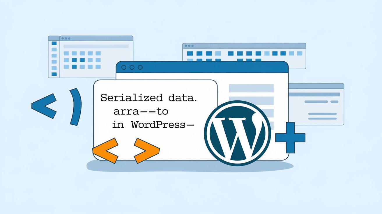 what does it mean serialized data on wordpress